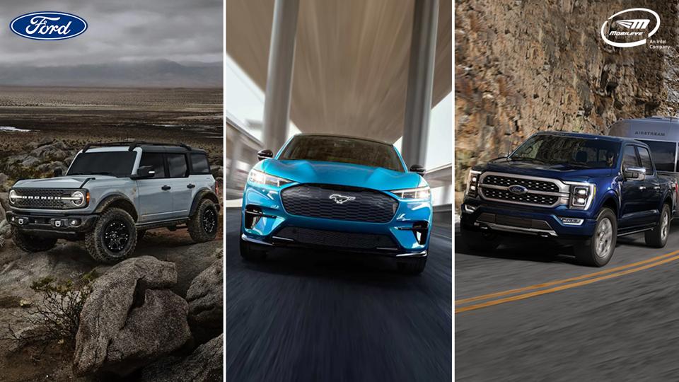 Ford has committed to using Mobileye EyeQ vision systems for its driver assist systems for the foreseeable future and will start displaying the Mobileye logo on the SYNC infotainment screen