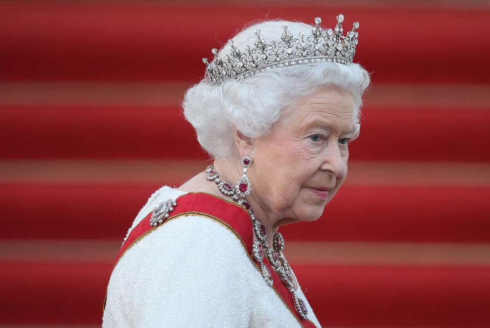 Close up portrait of Queen Elizabeth II