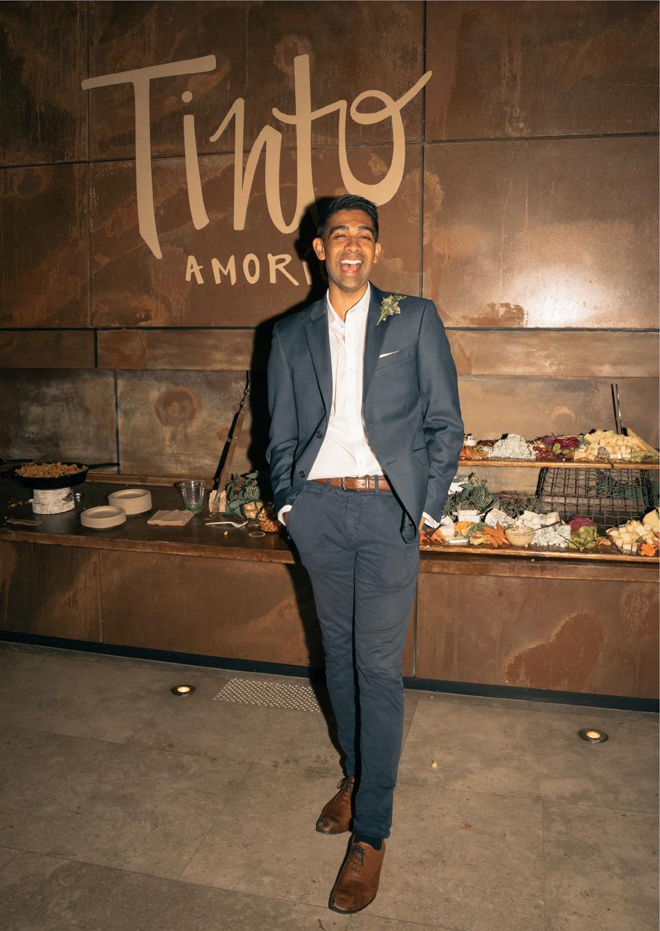Anish Patel, CEO Standing and smiling