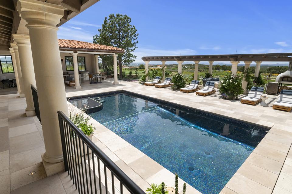 Upscale swimming pool