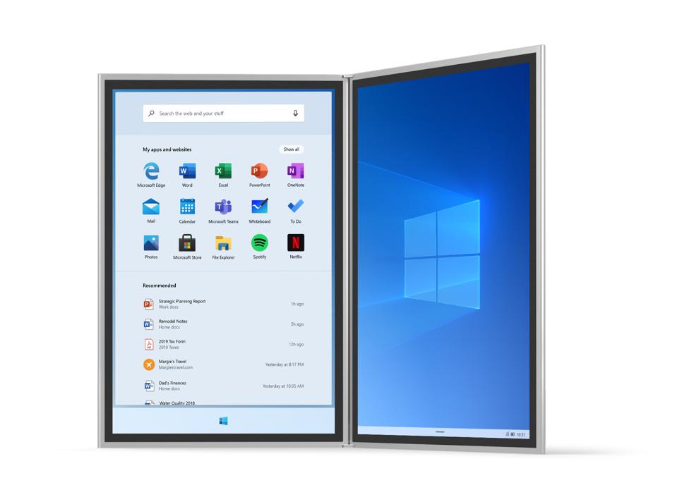 Windows 10X双屏设备