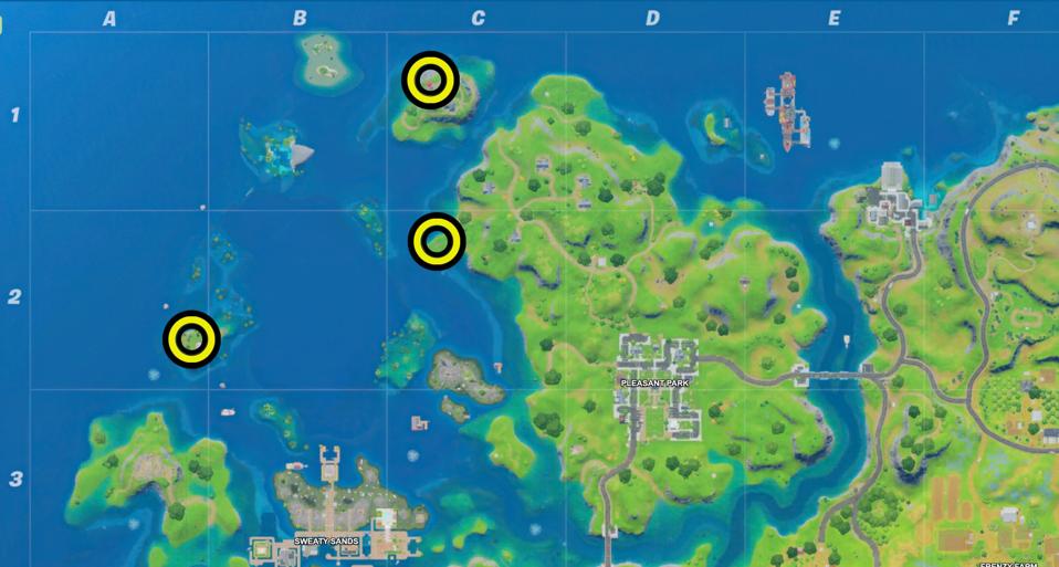 Fortnite Secret Challenge 3 All Coral Kingdom Border Monument Locations