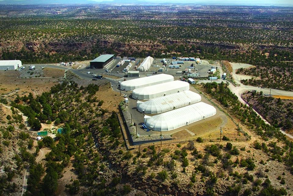 Area G, the legacy waste storage area at Los Alamos National Labs.