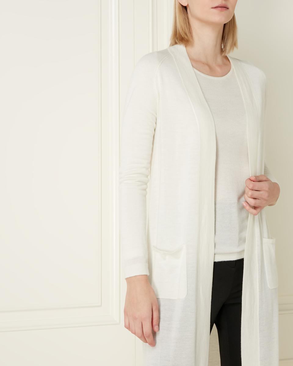 SUPERFINE PATCH POCKET CASHMERE CARDIGAN