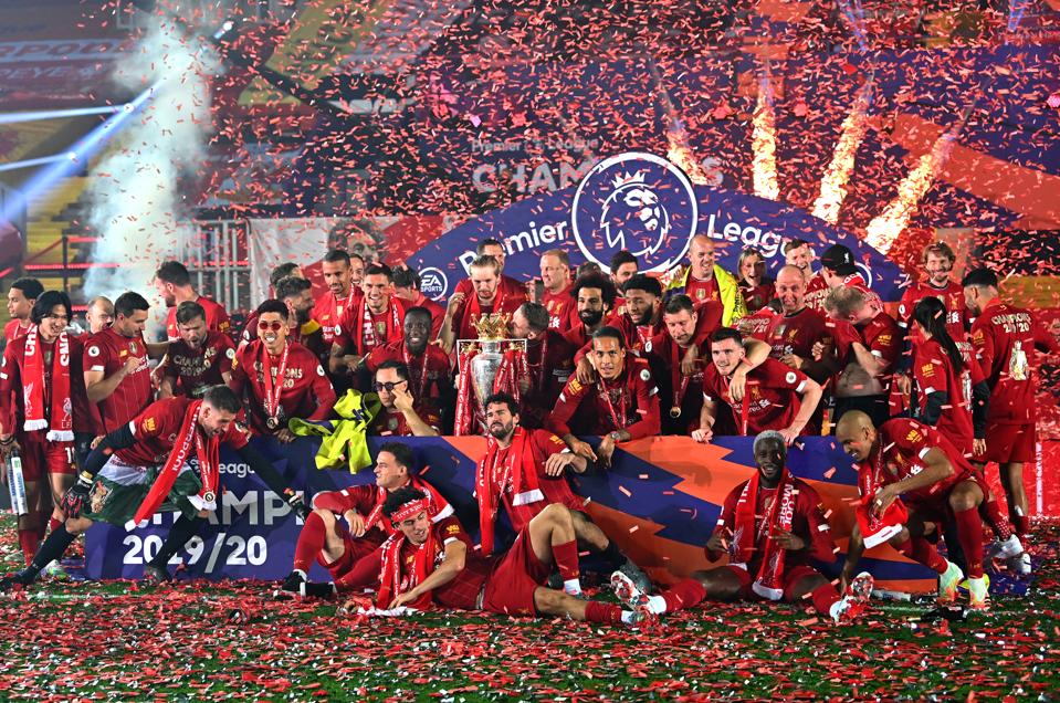 Liverpool Lift Premier League Trophy After Goal Filled Anfield Finale