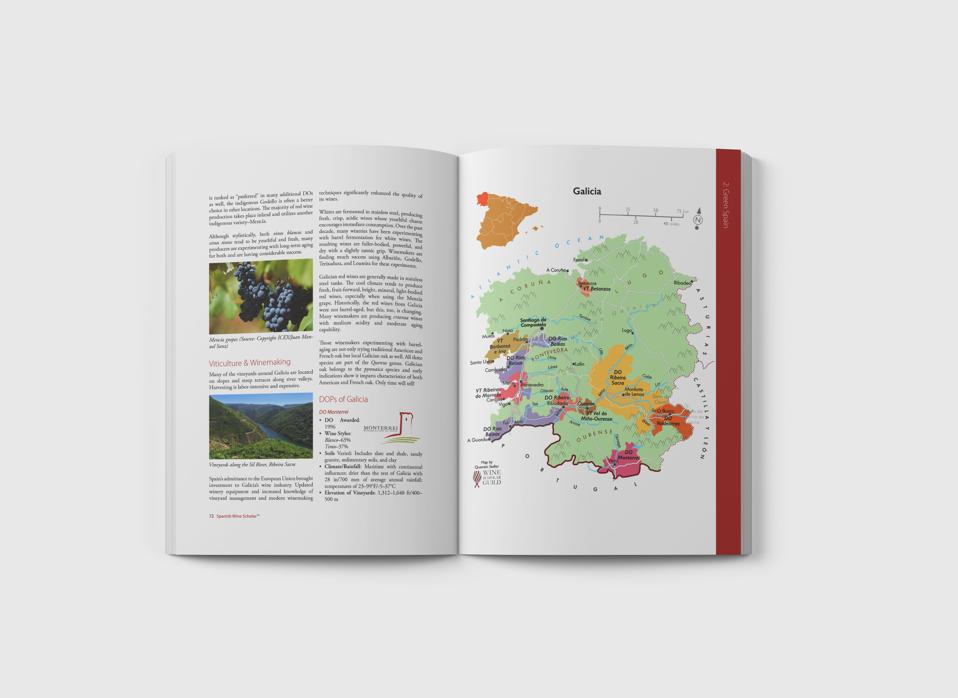 Portion of the SWS guide devoted to Galicia, Spain.