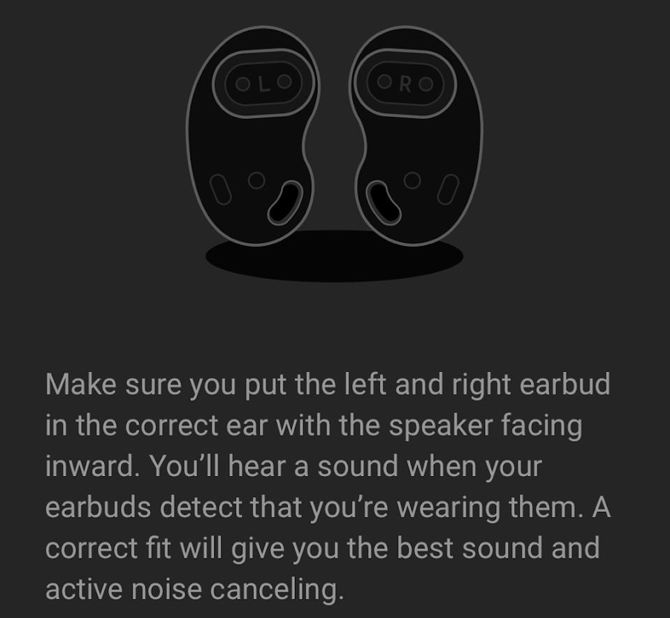 Tips for using Samsung Galaxy Buds Live are included in the companion app.