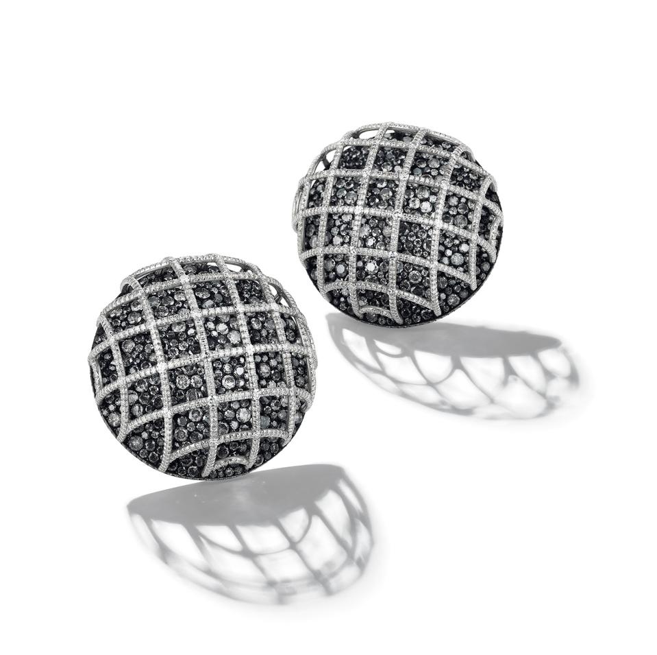 Diamond and colored diamond “Trellis” earrings by JAR with an estimate of $150,000 - $200,000 CHRISTIE'S