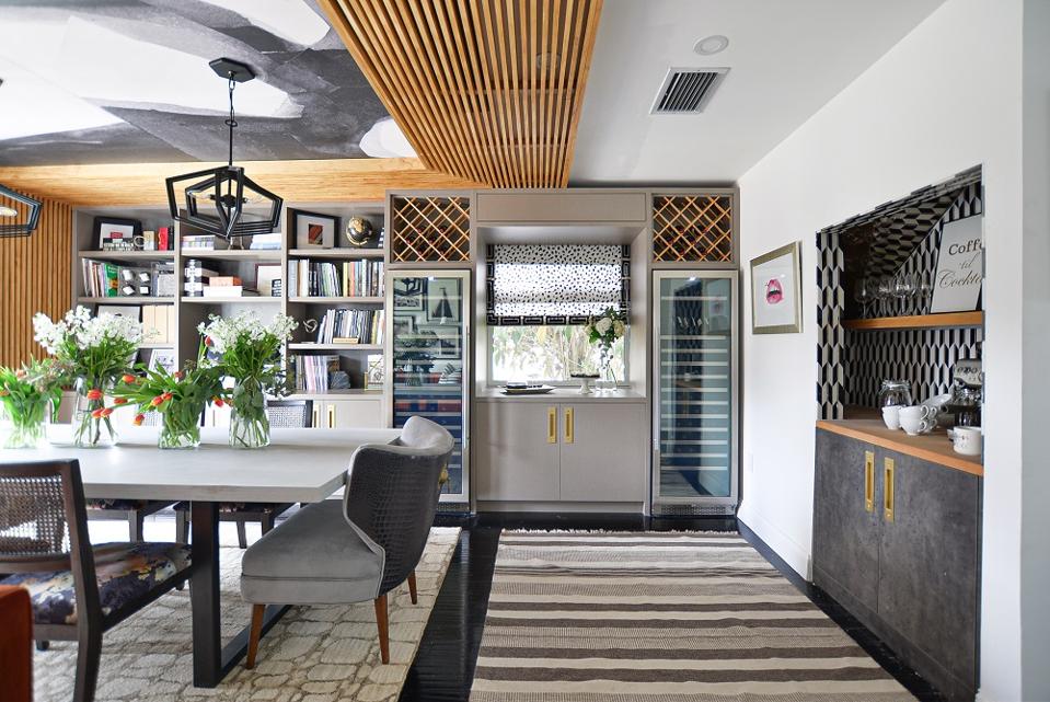 Wine coolers in designer kitchen