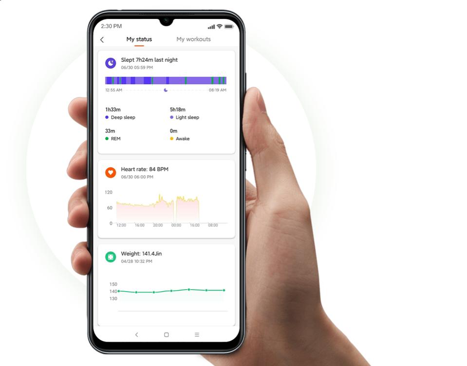 Xiaomi's app offers in-depth fitness tracking.
