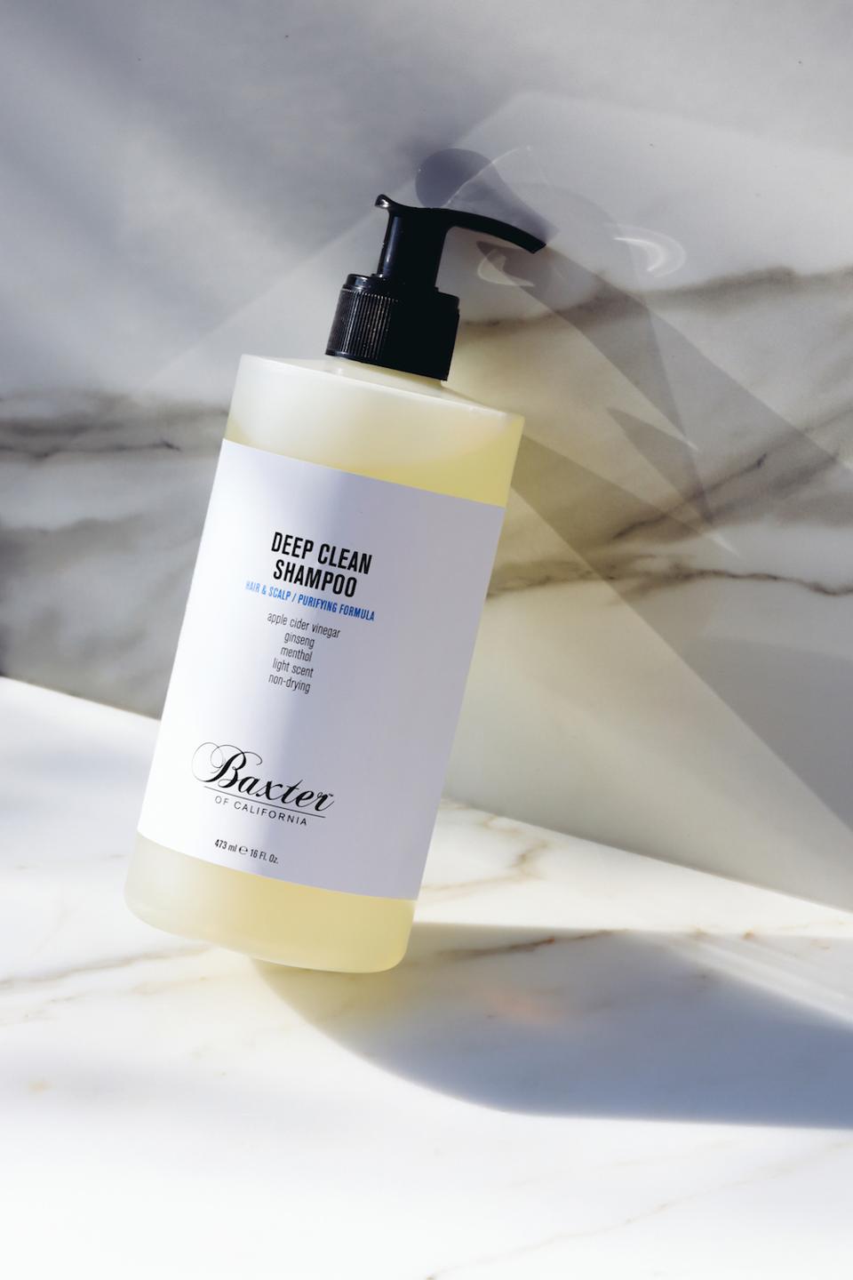 Baxter of California’s Deep Clean Shampoo is the newest solution to deeply purify hair while maintaining optimal hair health.
