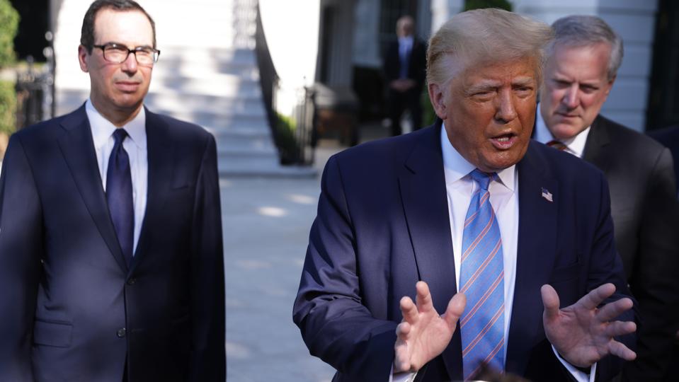 President Trump Departs White House For Texas Trip
