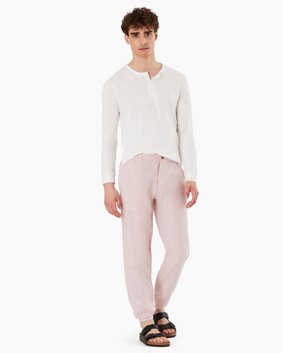 Onia Elijah Linen Pant in the shade Evening Sand