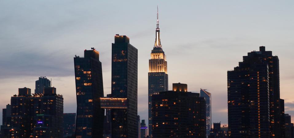 Sunset in New York City