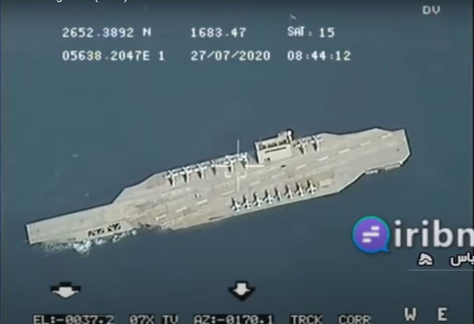 Iran S Giant Mock Aircraft Carrier Capsizes Returning To Port