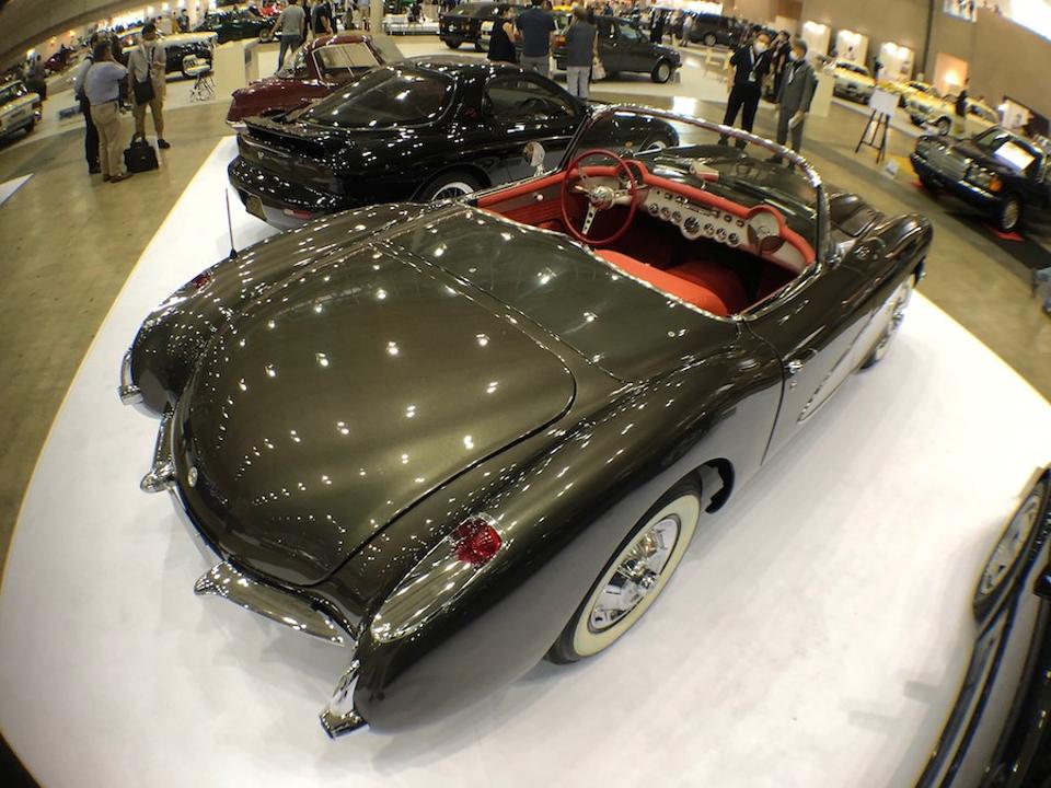 A 1956 Corvette also graced the event floor.