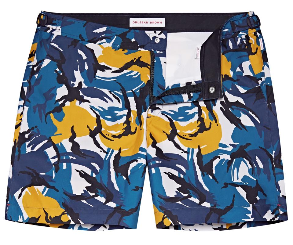 Bulldog Lake Blue/Marina Mid-Length Swim Shorts