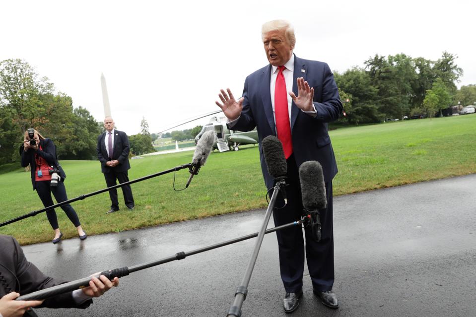 President Donald Trump Departs White House For Florida