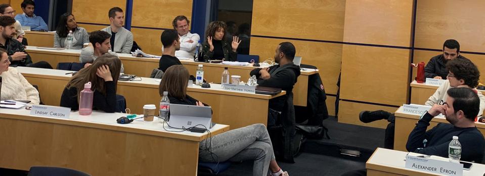 Maya explains venture capital at Columbia University