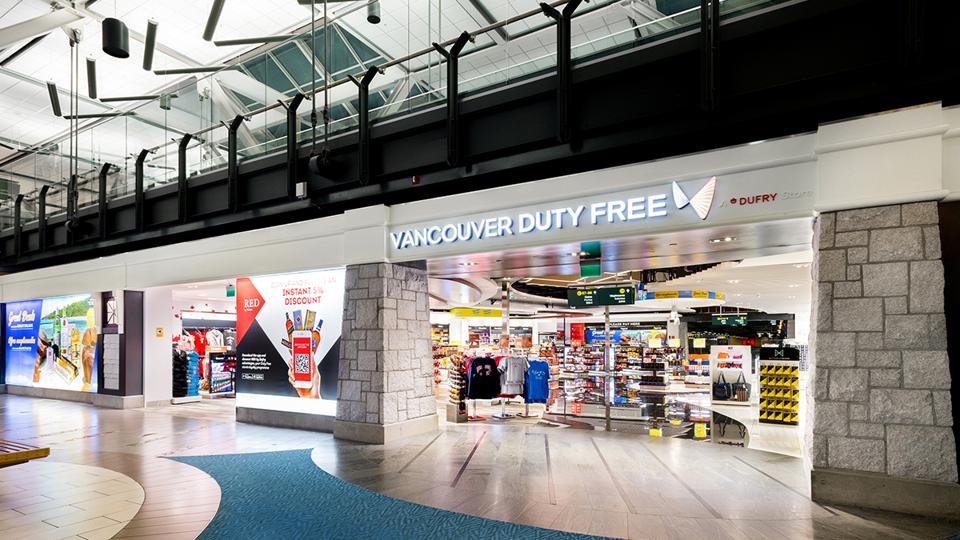 Vancouver Duty Free store front