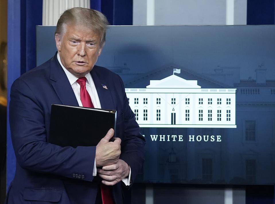 President Trump Holds News Conference At The White House