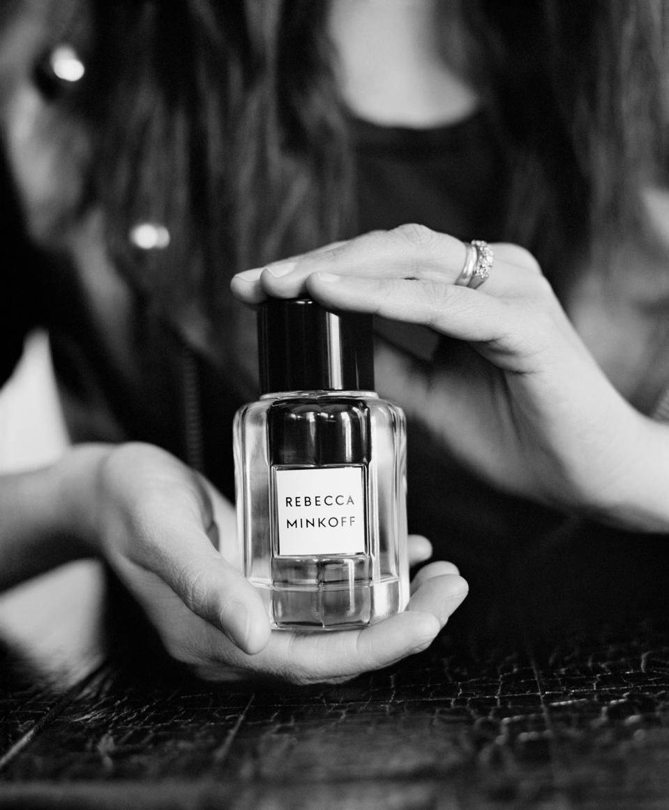 Rebecca Minkoff with her Eau de Parfum