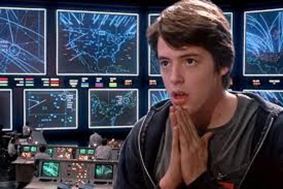 Actor Matthew Broderick plays the role of David Lightman in the movie WarGames (1983).