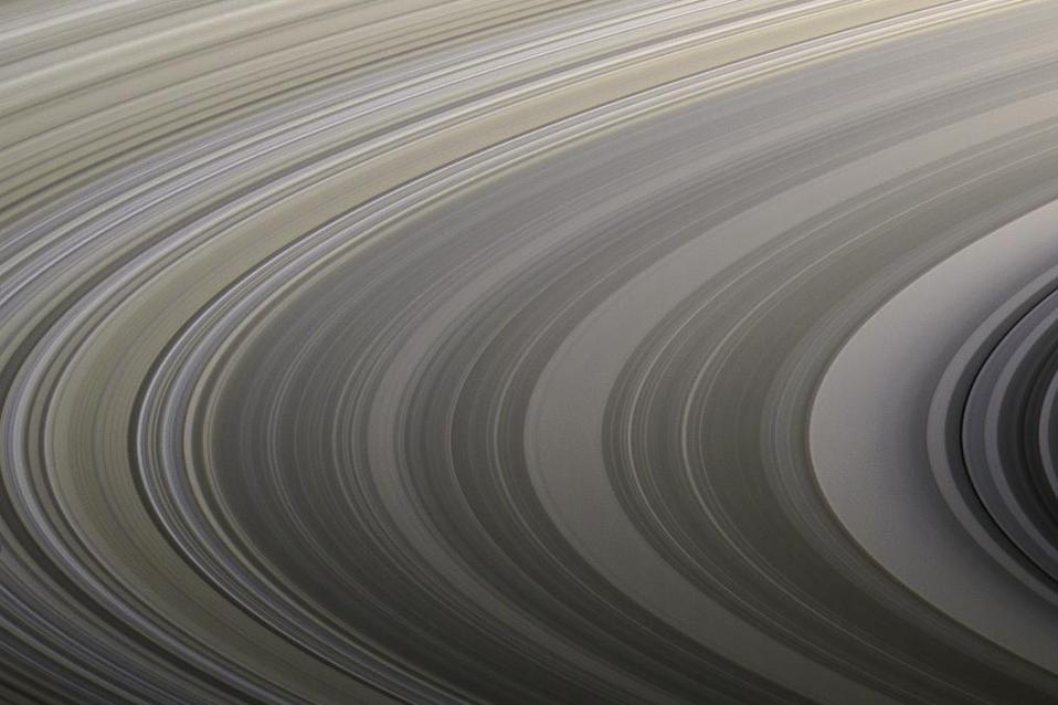 Saturn’s rings display their subtle colors in this view captured on Aug. 22, 2009, by NASA’s Cassini spacecraft.