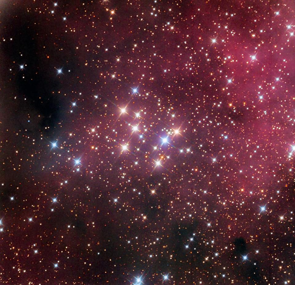 The central core of the open star cluster Messier 29.