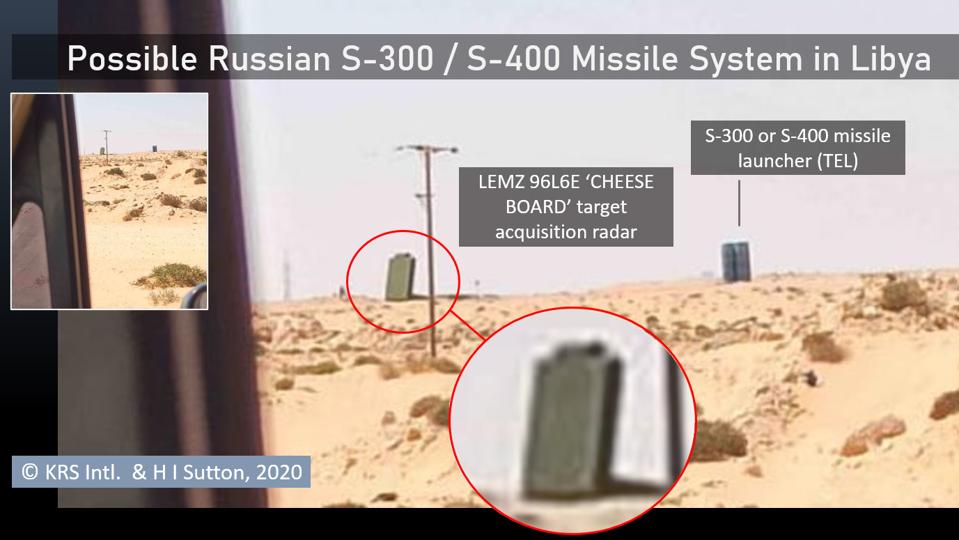 Photo of Russian S-400 or S-300 air defense missile system in Libya