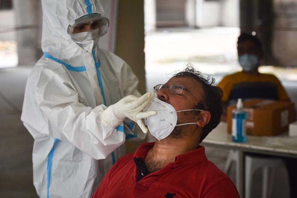 Medical Team Conducts COVID-19 Coronavirus Test