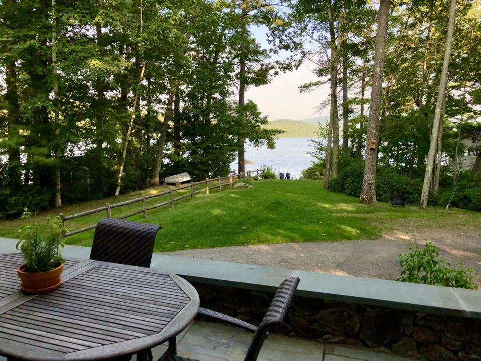 house on lake