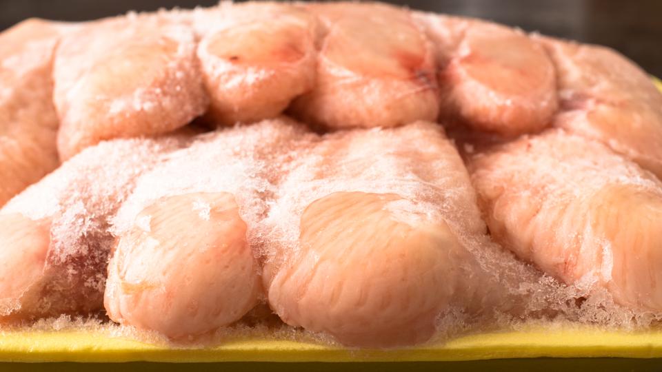 Frozen chicken wings
