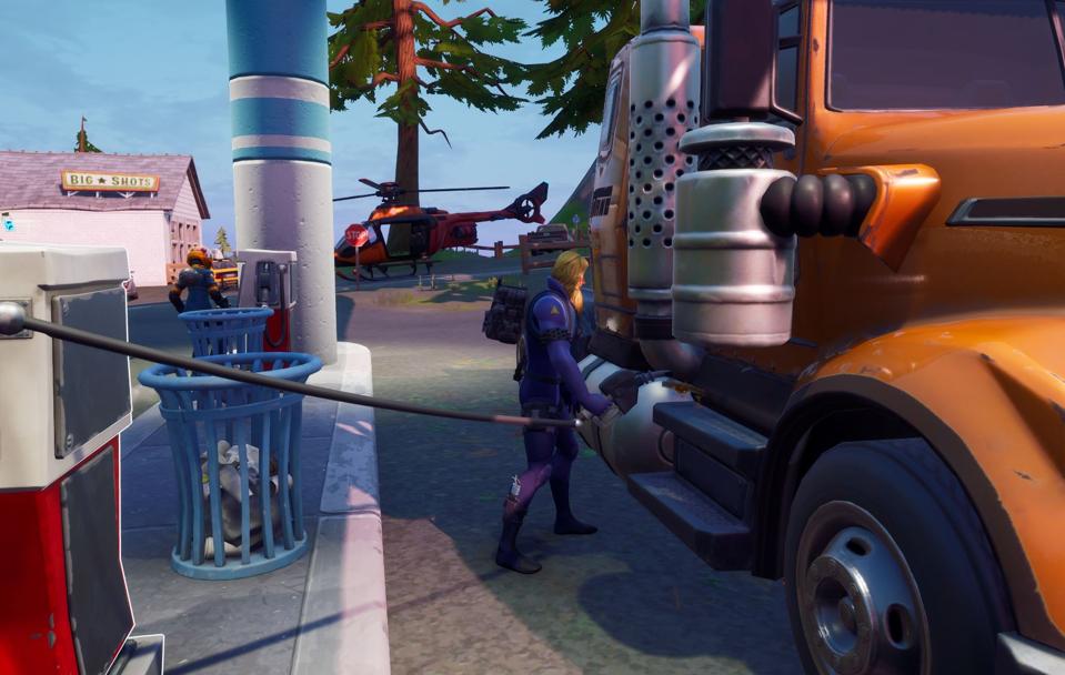 Fortnite How And Where To Gas Up A Car At Catty Corner