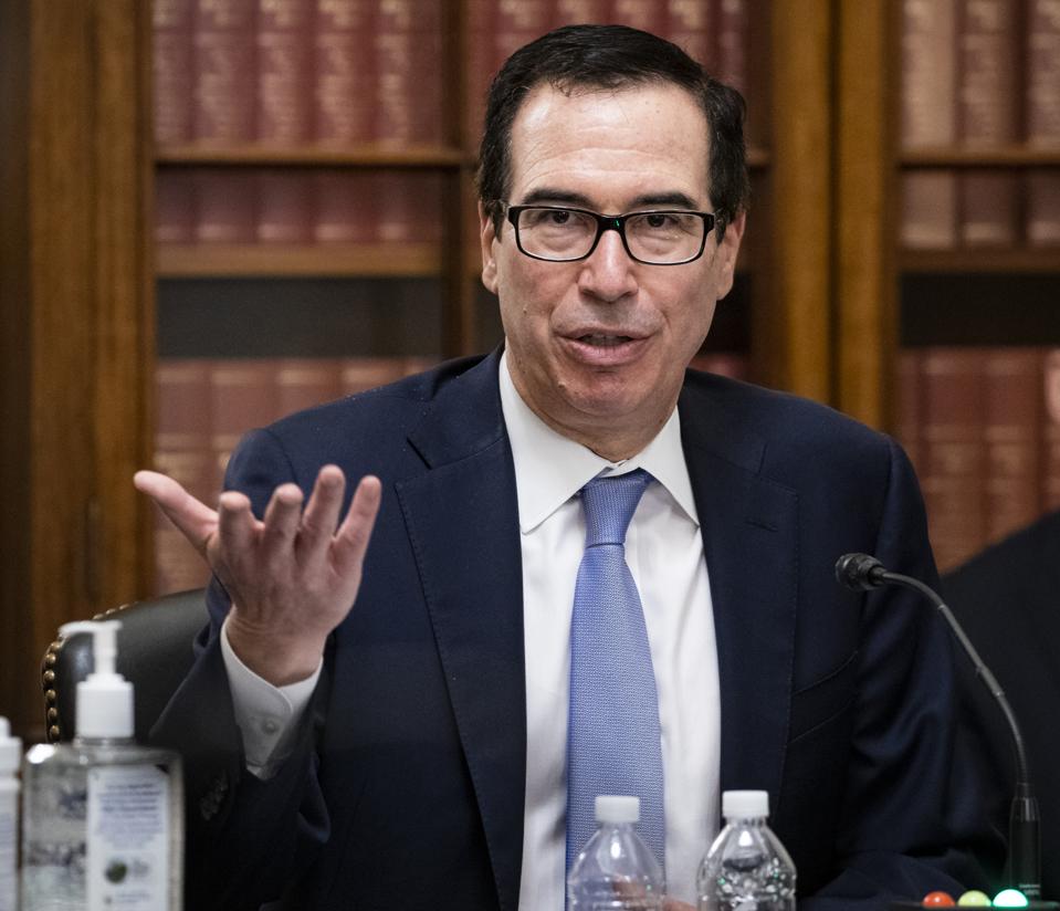 Secretary Mnuchin Testifies In Senate Hearing On CARES Act Implementation