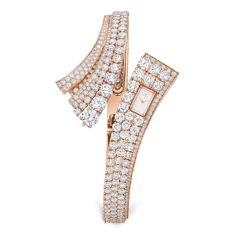 The Jaeger-LeCoultre Bangle watch, with 19.7 carats of diamonds. 