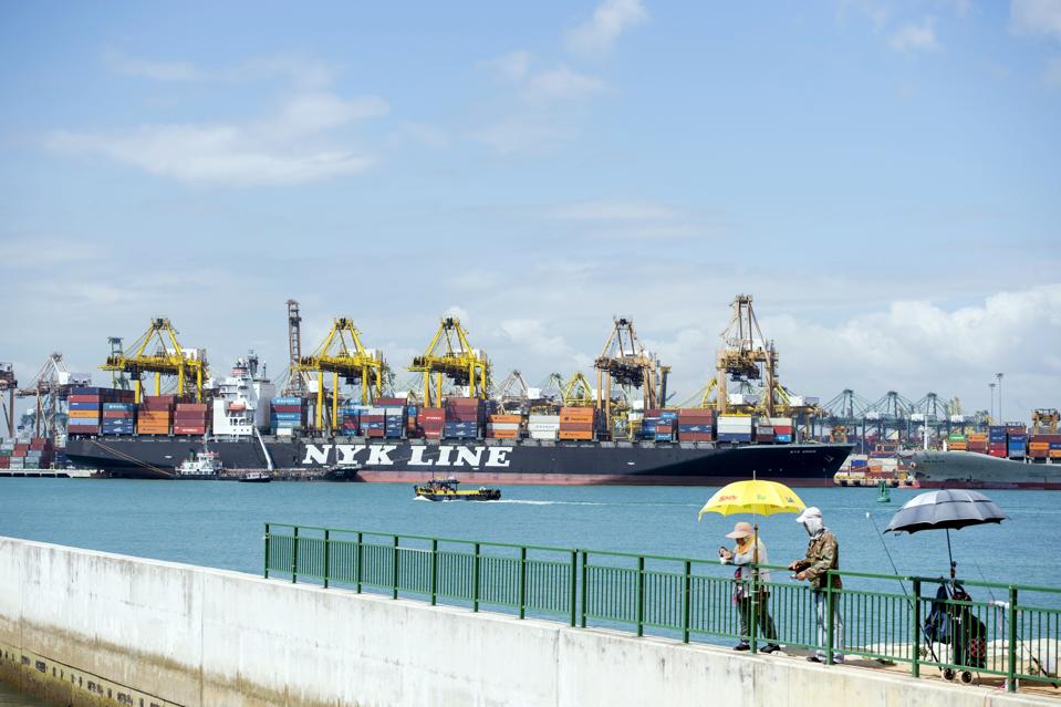 General Views Of Singapore Port Ahead Of Export Figures