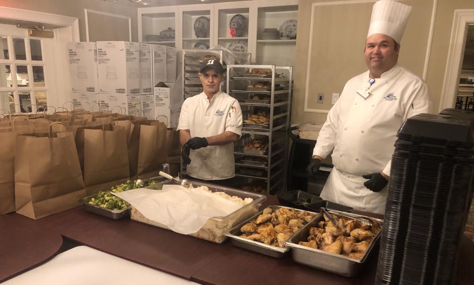 College of William and Mary chefs and employees were eager to serve meals to home-bound retirees.