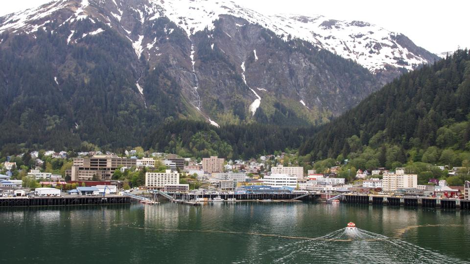 Lifeboat Cruising into Juneau Alaska