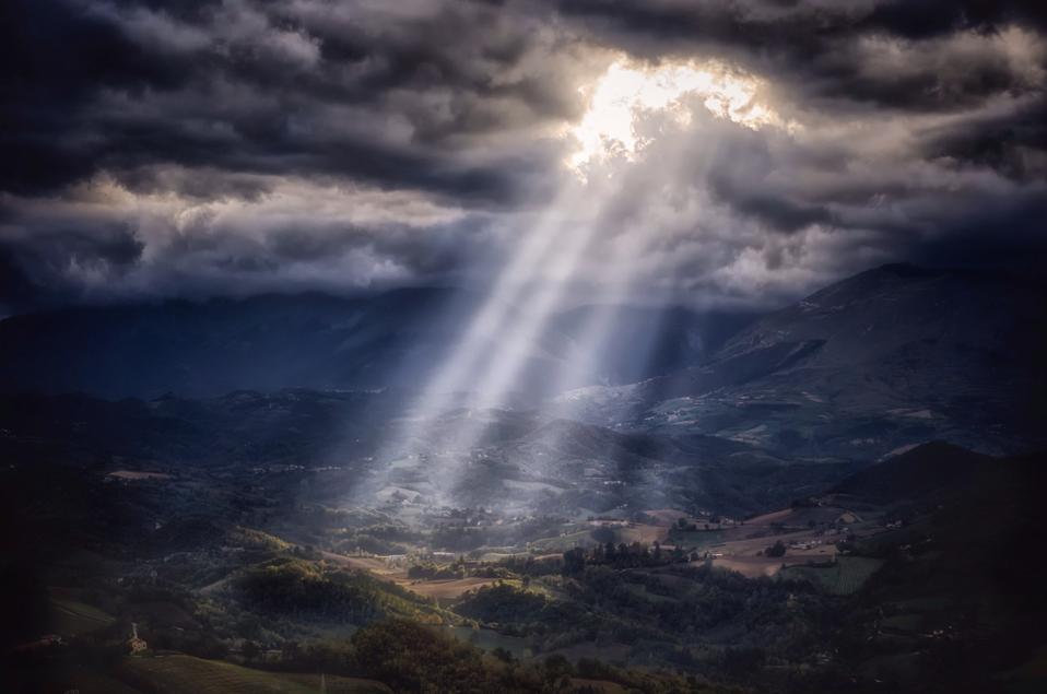 Light Breaking Through the Clouds