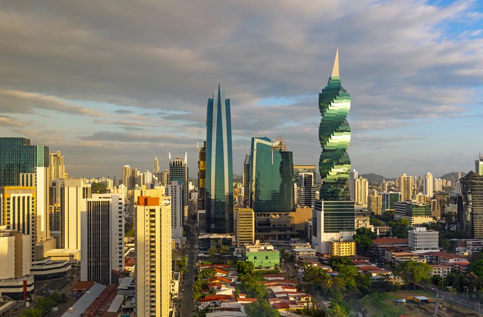 Panama City at Sunrise, Central America