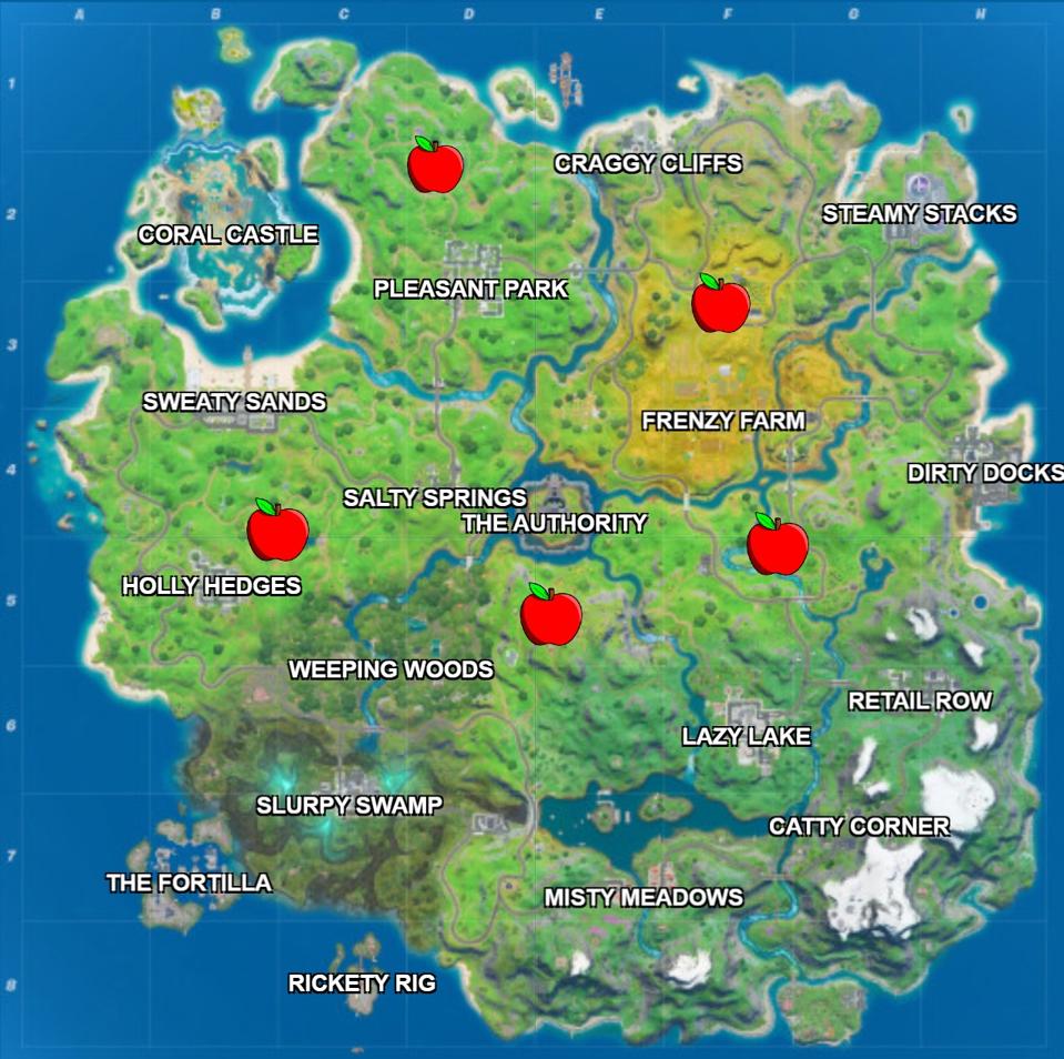 Fortnite Apple Locations Where To Eat Apples And Win Sweet Prizes In Today S Freefortnite Cup Fortnite Apple Locations Where To Eat Apples And Win Sweet Prizes In Today S Freefortnite Cup