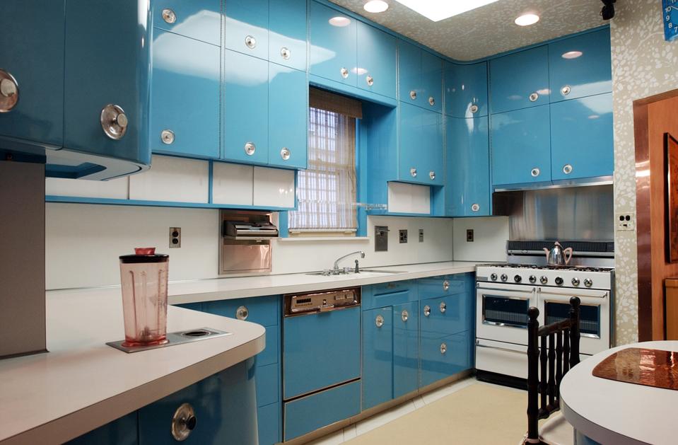 This photo shows the custom-made kitchen