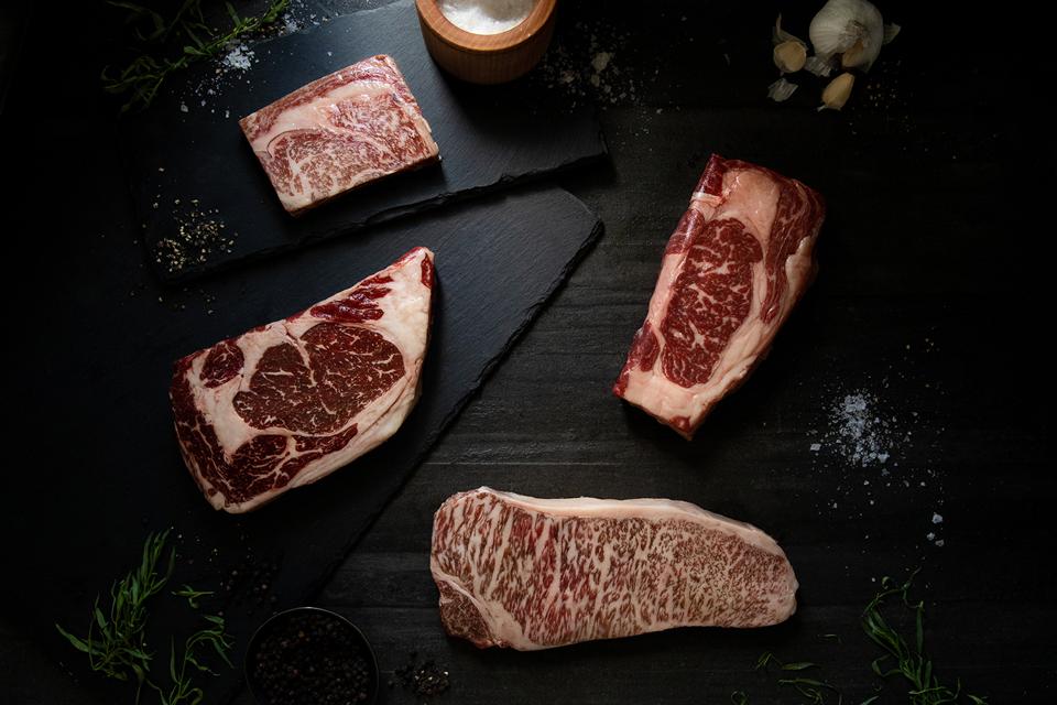 An assortment of meats from Holy Grail Steak Co.