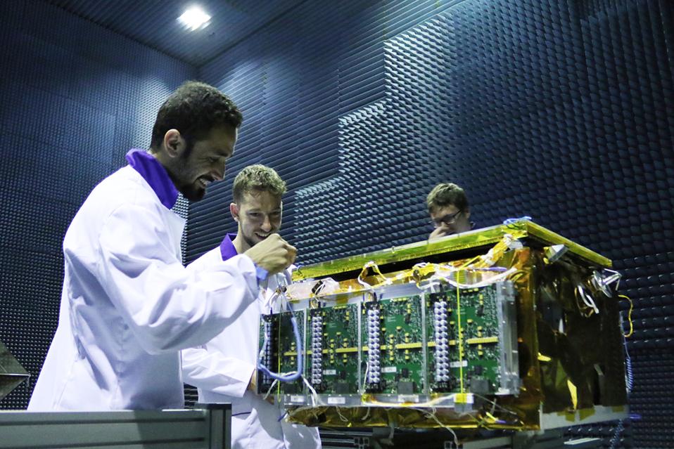 The latest satellites using high resolution Synthetic Aperture Radar are the front line in any defense against oil spills around the world, as see in this image of Finish Space Company, Iceye's final testing prior to launch of its SAR constellation.