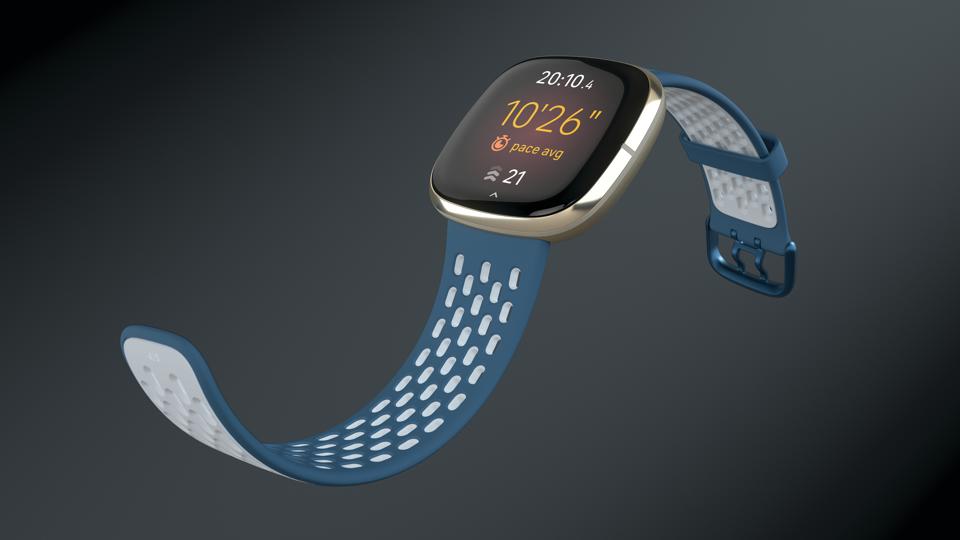 Fitbit Sense looking sporty.