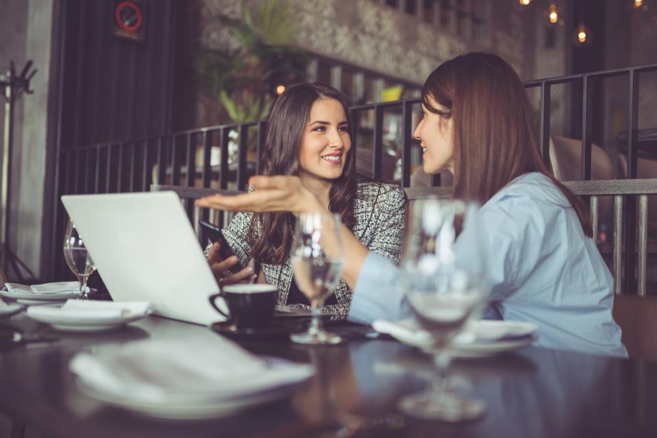 Businesswomen on lunch