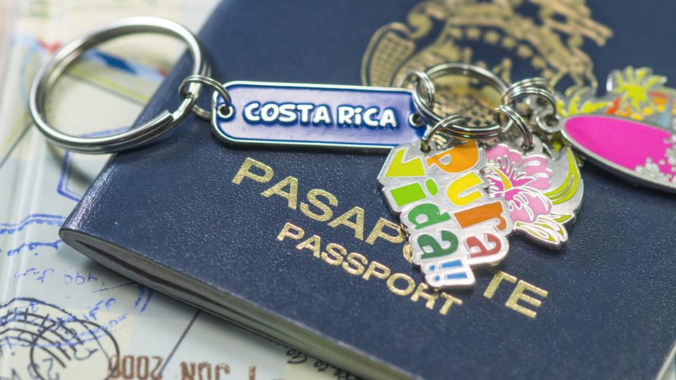 Close-up of Keychain Souvenir from Costa Rica