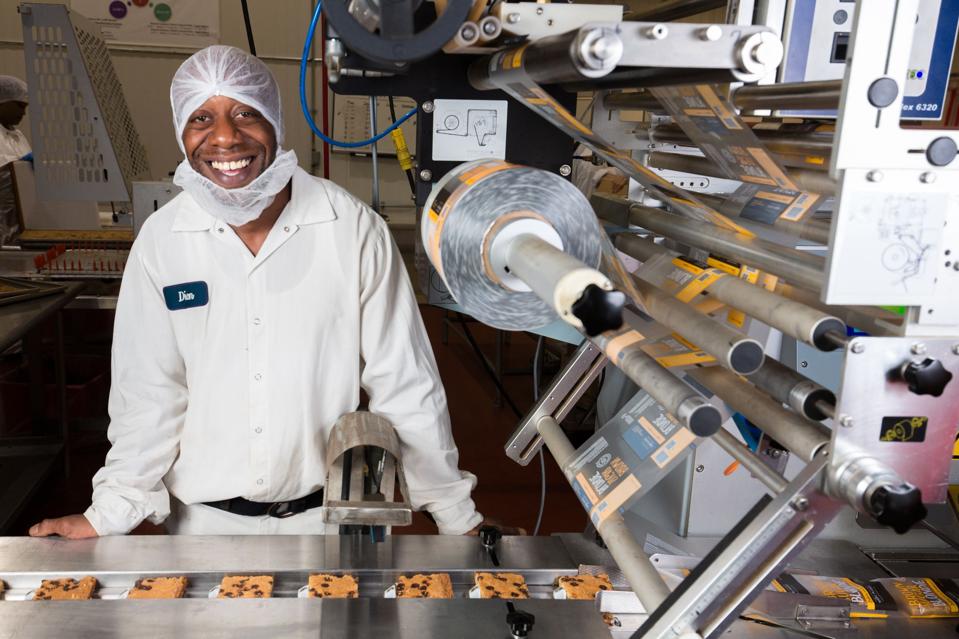 Dion, a worker at Greyson Bakery