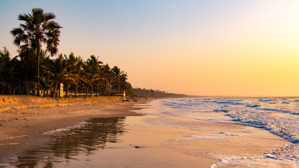 Beautiful beach in Serrekunda, Gambia